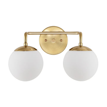 Louis Parisian Globe Metal/Frosted Glass Modern Contemporary LED Vanity